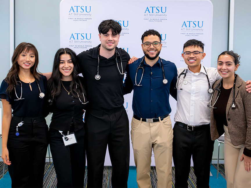 Students taking a photo